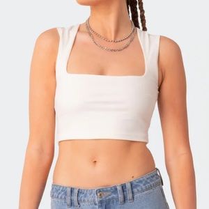 NWT Edikted It Girl Square Neck Crop Top